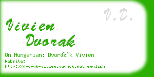 vivien dvorak business card